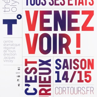 Werbeplakat für das Théâtre Olympia Saison 14/15.