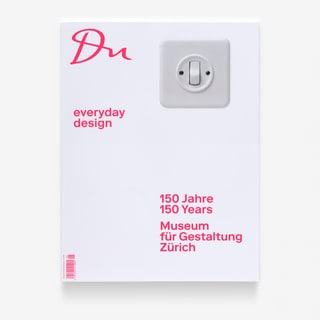 Magazincover mit Lichtschalter, Text 'everyday design'.