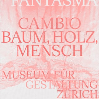Plakat für die Ausstellung Forma Fantasma im Museum für Gestaltung Zürich.