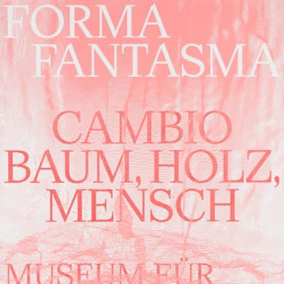 Plakat für die Ausstellung Forma Fantasma im Museum für Gestaltung Zürich.