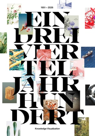 Collage mit grossen Buchstaben und kleinen Bildern, Text