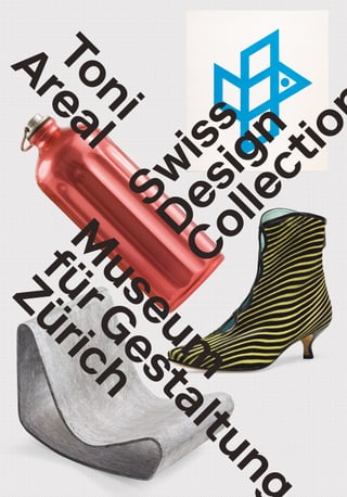 Verschiedene designte Objekte mit Text auf weissem Hintergrund.