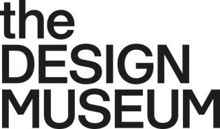 Schwarzer Text 'The Design Museum' auf weissem Hintergrund.
