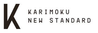 Logo von Karimoku New Standard in Schwarz-Weiss.",