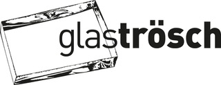 Glas Trösch Logo mit Rechteckrahmen.",