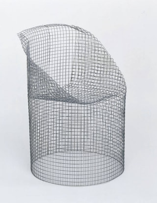 Drahtgitter in zylindrischer Form.