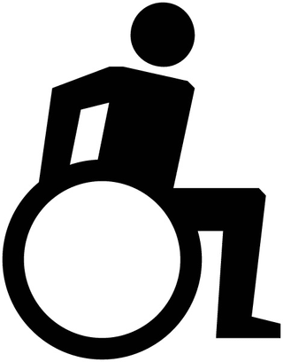 Symbol für Rollstuhlfahrer.